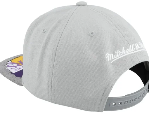Los Angeles Lakers Munch Time Hwc Grey Snapback - Mitchell & Ness