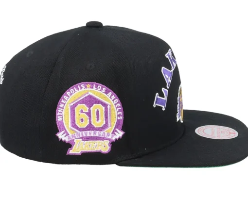 Los Angeles Lakers My Squad Black Snapback - Mitchell & Ness