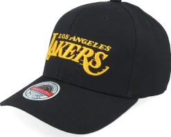 Los Angeles Lakers NBA Logo Black Adjustable - Mitchell & Ness