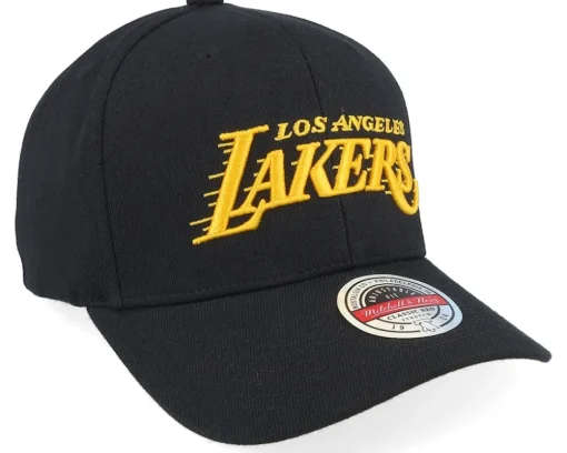 Los Angeles Lakers NBA Logo Black Adjustable - Mitchell & Ness