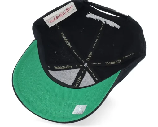 Los Angeles Lakers Neon Logo Pro Black Adjustable - Mitchell & Ness