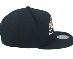 Los Angeles Lakers Oversweep Black Snapback - Mitchell & Ness