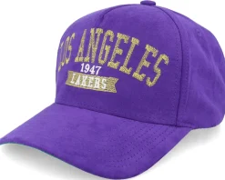 Los Angeles Lakers Shady Suede Pro Purple Adjustable - Mitchell & Ness