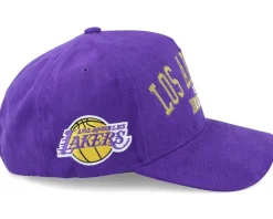 Los Angeles Lakers Shady Suede Pro Purple Adjustable - Mitchell & Ness