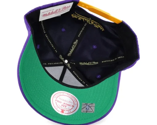 Los Angeles Lakers Shady Suede Pro Purple Adjustable - Mitchell & Ness