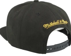 Los Angeles Lakers Shark Bite Black Snapback - Mitchell & Ness