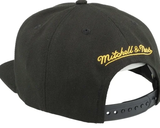 Los Angeles Lakers Shark Bite Black Snapback - Mitchell & Ness