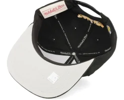 Los Angeles Lakers Shark Bite Black Snapback - Mitchell & Ness
