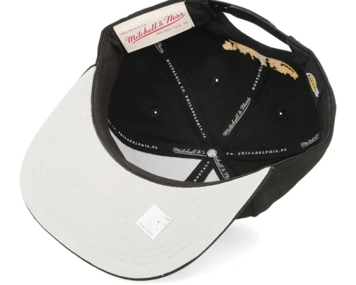 Los Angeles Lakers Shark Bite Black Snapback - Mitchell & Ness