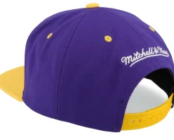 Los Angeles Lakers Shattered Purple/Yellow Snapback - Mitchell & Ness