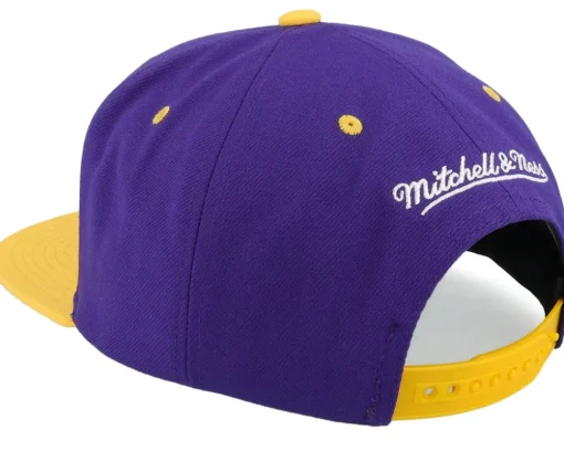 Los Angeles Lakers Shattered Purple/Yellow Snapback - Mitchell & Ness