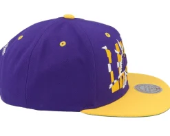 Los Angeles Lakers Shattered Purple/Yellow Snapback - Mitchell & Ness