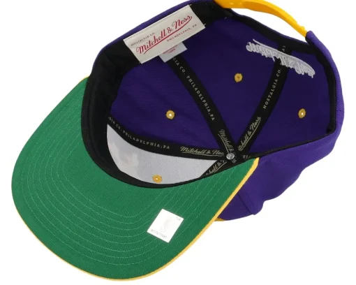 Los Angeles Lakers Shattered Purple/Yellow Snapback - Mitchell & Ness