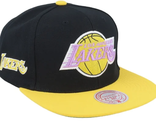 Los Angeles Lakers Side Core 2.0 Hwc Black/Gold Snapback - Mitchell & Ness