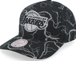 Los Angeles Lakers Stormstrike Pro Black A-frame Adjustable - Mitchell & Ness