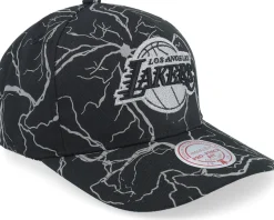 Los Angeles Lakers Stormstrike Pro Black A-frame Adjustable - Mitchell & Ness
