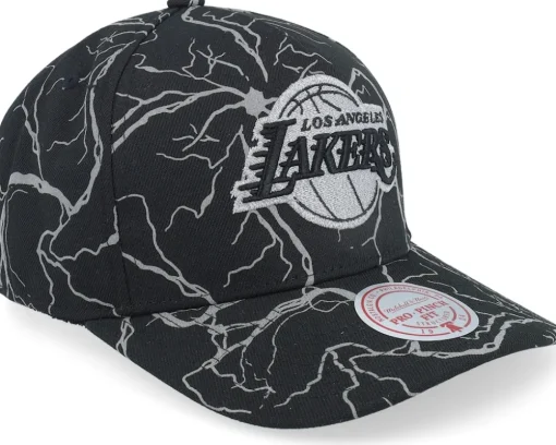 Los Angeles Lakers Stormstrike Pro Black A-frame Adjustable - Mitchell & Ness