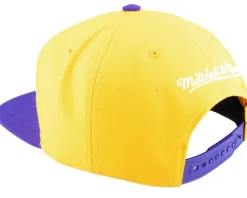 Los Angeles Lakers Team Insider Yellow/Purple Snapback - Mitchell & Ness