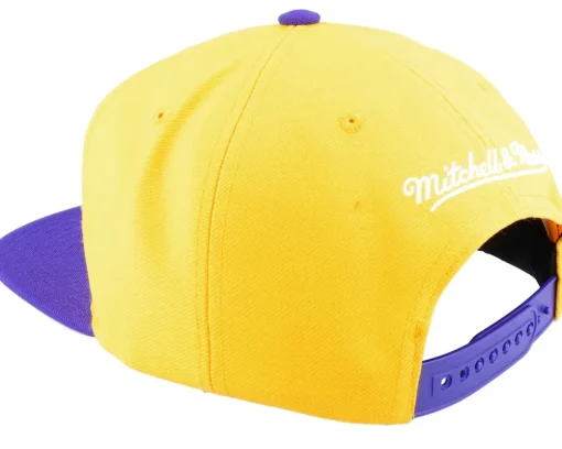 Los Angeles Lakers Team Insider Yellow/Purple Snapback - Mitchell & Ness