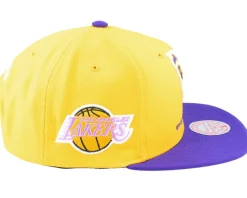 Los Angeles Lakers Team Insider Yellow/Purple Snapback - Mitchell & Ness