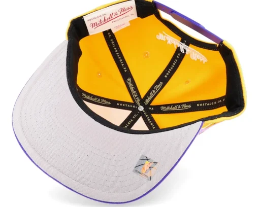 Los Angeles Lakers Team Insider Yellow/Purple Snapback - Mitchell & Ness