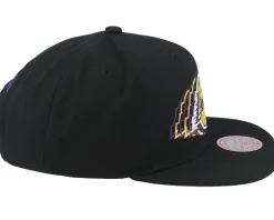 Los Angeles Lakers Team Vibes Black Snapback - Mitchell & Ness