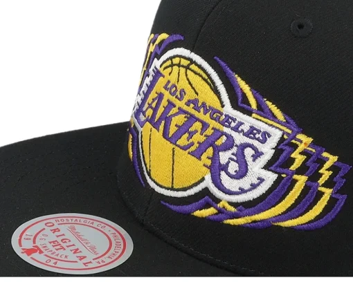 Los Angeles Lakers Team Vibes Black Snapback - Mitchell & Ness