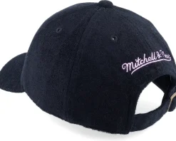 Los Angeles Lakers Terry Cloth Black Dad Cap - Mitchell & Ness