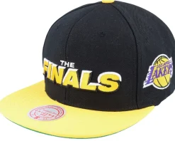 Los Angeles Lakers The Finals Black/Yellow Snapback - Mitchell & Ness