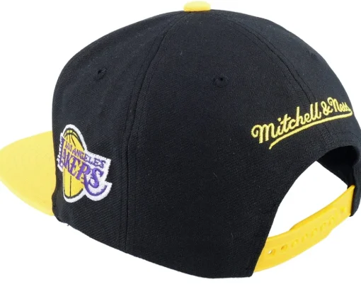 Los Angeles Lakers The Finals Black/Yellow Snapback - Mitchell & Ness