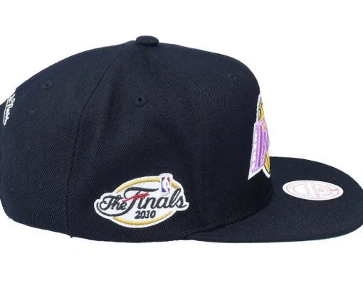 Los Angeles Lakers Top Spot Black Snapback - Mitchell & Ness
