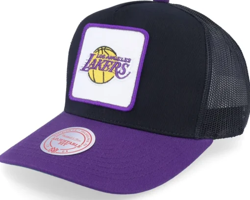 Los Angeles Lakers Truck It Black/Purple Trucker - Mitchell & Ness