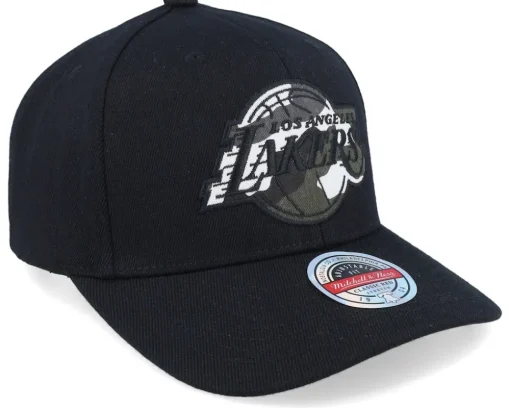 Los Angeles Lakers Urban Camo High Crown Black Adjustable - Mitchell & Ness