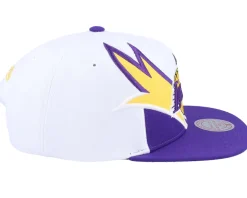 Los Angeles Lakers Waverunner White/Purple Snapback - Mitchell & Ness