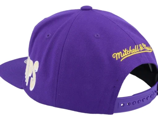Los Angeles Lakers World Champs Purple Snapback - Mitchell & Ness