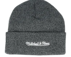 Los Angeles Lakers XL Logo Patch Knit Heather Black Cuff - Mitchell & Ness