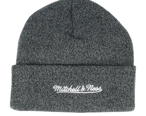 Los Angeles Lakers XL Logo Patch Knit Heather Black Cuff - Mitchell & Ness