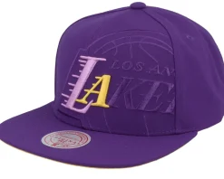 Los Angeles Lakers Xl Logo Pop Purple Snapback - Mitchell & Ness