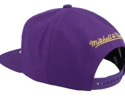 Los Angeles Lakers Xl Logo Pop Purple Snapback - Mitchell & Ness