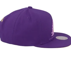 Los Angeles Lakers Xl Logo Pop Purple Snapback - Mitchell & Ness