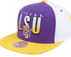 Louisiana State Tigers Billboard 2 Purple/Yellow Snapback - Mitchell & Ness