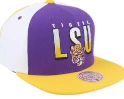 Louisiana State Tigers Billboard 2 Purple/Yellow Snapback - Mitchell & Ness