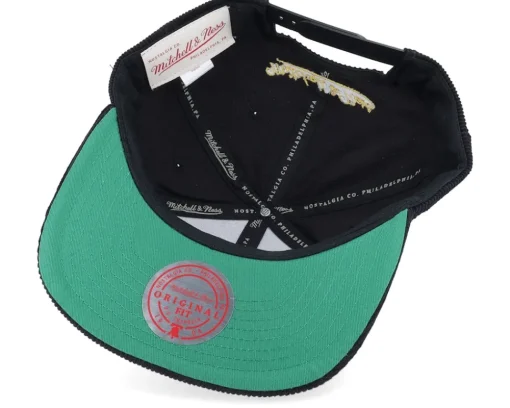 Louisiana State Tigers Cord Script Black Snapback - Mitchell & Ness