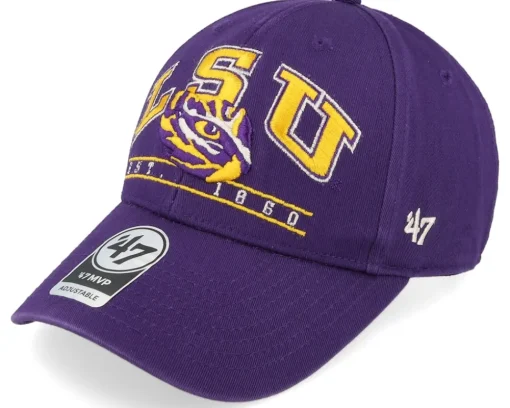 Louisiana State Tigers Fletcher 47 Mvp Cap Purple Adjustable - 47 Brand