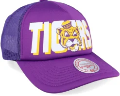 Louisiana State Tigers Lsu Billboard Purple Trucker - Mitchell & Ness