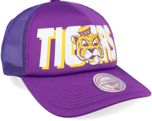 Louisiana State Tigers Lsu Billboard Purple Trucker - Mitchell & Ness