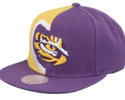 Louisiana State Tigers Retroline Purple/Yellow Snapback - Mitchell & Ness