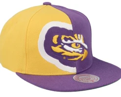 Louisiana State Tigers Retroline Purple/Yellow Snapback - Mitchell & Ness