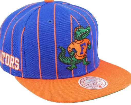 Louisiana State Tigers Team Pin Purple/Yellow Snapback - Mitchell & Ness