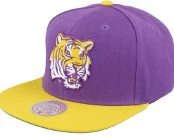 Louisiana State Tigers Team 2 Tone 2.0 Purple/Yellow Snapback - Mitchell & Ness